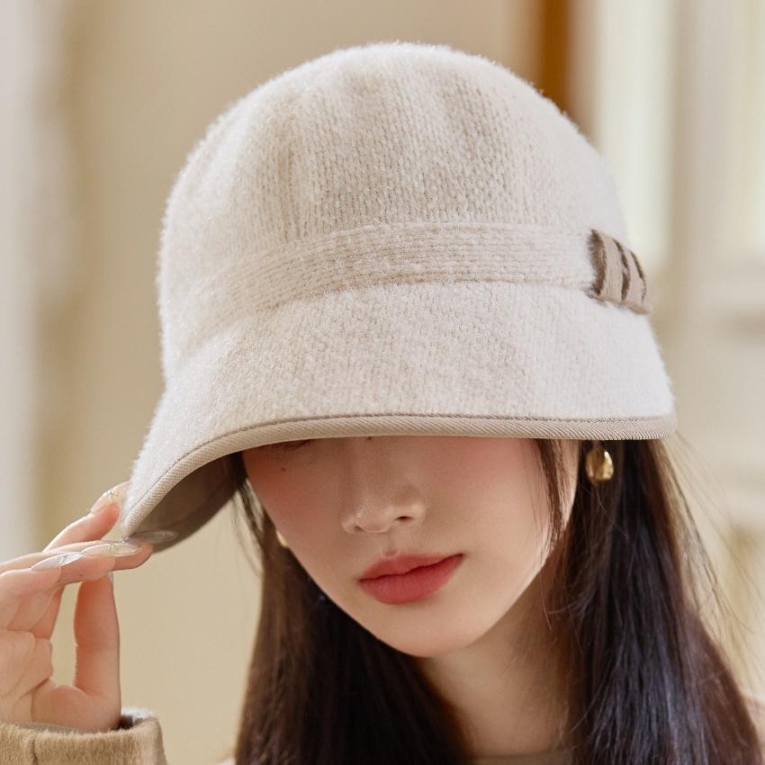 Female Hat Autumn and Winter Fashion Cap Bucket Hat Shopping Casual
