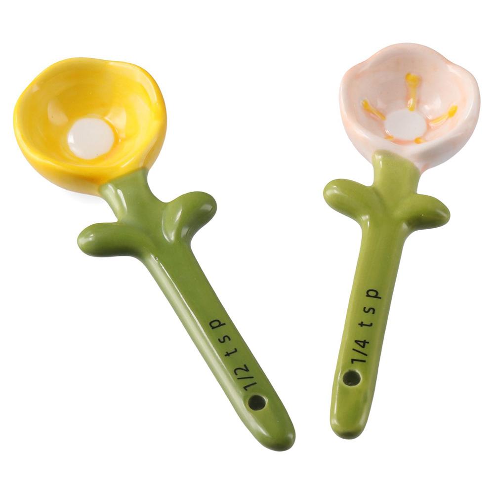 Multicapacity Measuring Spoons and Cups Set Sunflowers Sunflowers Measuring Spoon  Kitchen