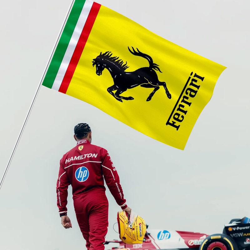 For Ferrari Fashion Classic Sports Modification Room Wall Hanging Cloth Hanging Flag to Support Big Flag Competition Cheering TH6