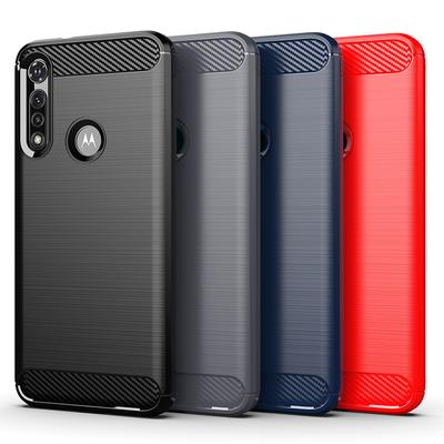 Für Motorola Moto G Fast Power Hülle Cover Moto G5S G6 G7 G8 G9 Plus Play Weiches Gummi Stoßfest Bumper Kohlefaser Handyhülle