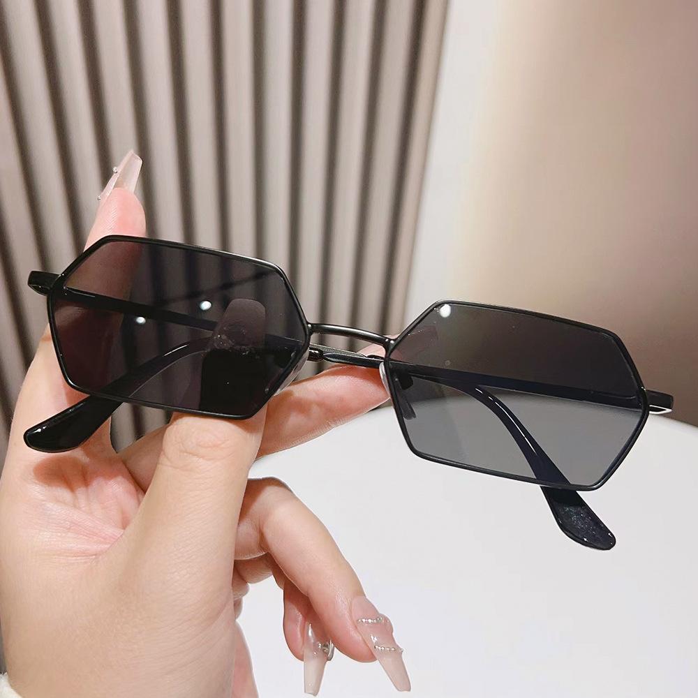 JYL TS Sunglasses Metal Small Polygon INS Women/8029