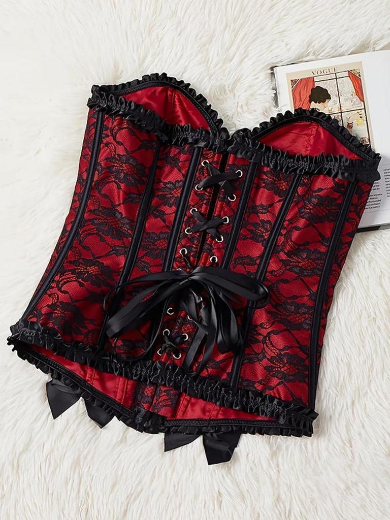 Elegante Corsetto Bustier Senza Spalline e Modellante Vita