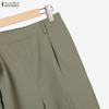 ZANZEA Conjuntos de traje casual de dos piezas con blusa y pantalones de manga corta para mujer