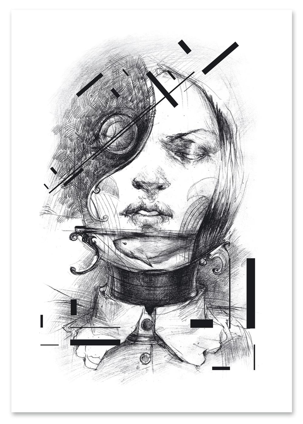 

Плакат портрет ескіз 30x40 cm