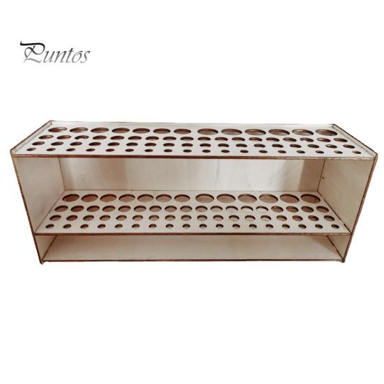 

Держатель для кистей с несколькими отверстиями Большая вместимость с гладкими краями Съемная подставка для краски без заусенцев Деревянный держатель для кистей для макияжа