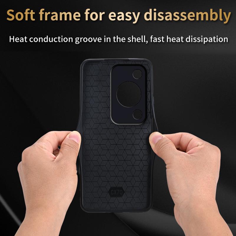 AZNS For Huawei Enjoy 70 4G/nova Y72 4G Case Imprinted PU Leather+TPU Protective Phone Cover