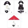 Pirate Hat Pirate Eye Patches Skull Pattern Pirate Tops Halloween Pirate Cosplay Accessories Pirate Costume Set