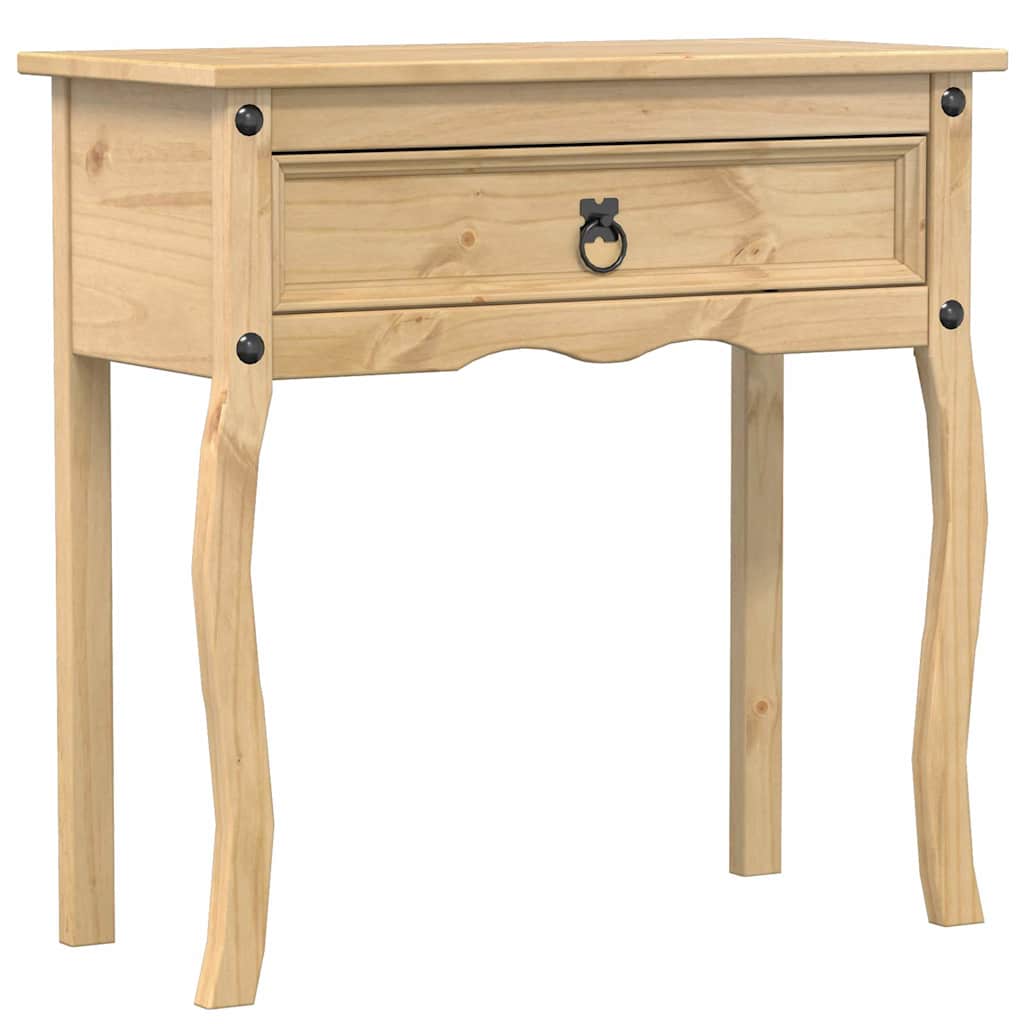 Vidaxl Stolik Konsolowy Corona, 73X35X73 Cm, Lite Drewno Sosnowe
