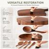 2 Pcs with Lid Cutting Board Oil Applicator Wood Sponge Wooden Sponge Applicator  Kitchen Care