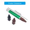 Aluminum Pit Knocking Pen with 3 Interchangeable Tips Car Dent Traceless Tap Down Pen Car Dent Repair Leveling Pen