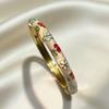 Hawaiian Enamel Vintage Cloisonne Bangle Traditional Chinese Chinese Flower Bangle Classic Ethnic Women's Hand Bracelet Ladies
