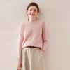 2025 Women's Autumn/Winter Cashmere Round Neck Double-Ply Thick Sweater - Loose, Versatile, Knit Base Layer