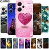 For Xiaomi Redmi Note 13 Pro+ Plus Case Silicone Clear TPU Phone Back Cover for Redmi Note 13 Pro Plus 5G Pro + Soft Bumper Capa