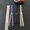 1Pcs Stainless Steel Practice Training Butterfly Knife Comb Beard Moustache Brushe Salon Hairdressing Styling Tool Foldable Comb