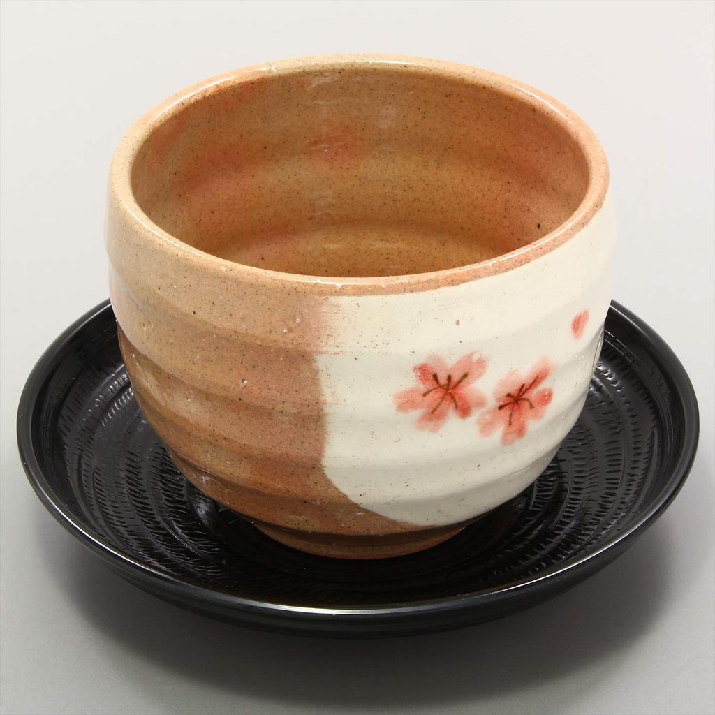 Mino ware loose bowl (with teacup) small flower vermilion made in Japan 503-06