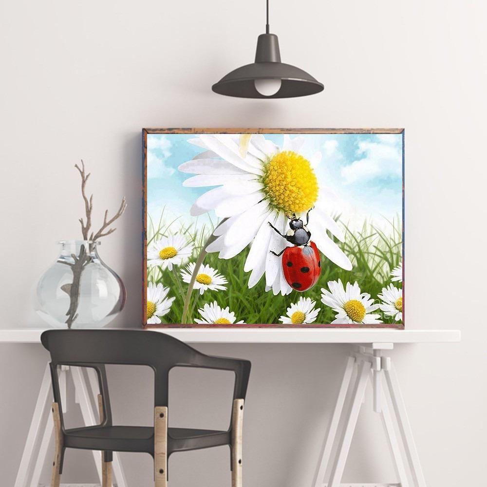 Diamond Embroidery Flower Diamond Painting DaisyDiamond Mosaic Full Display Rhinestone Picture