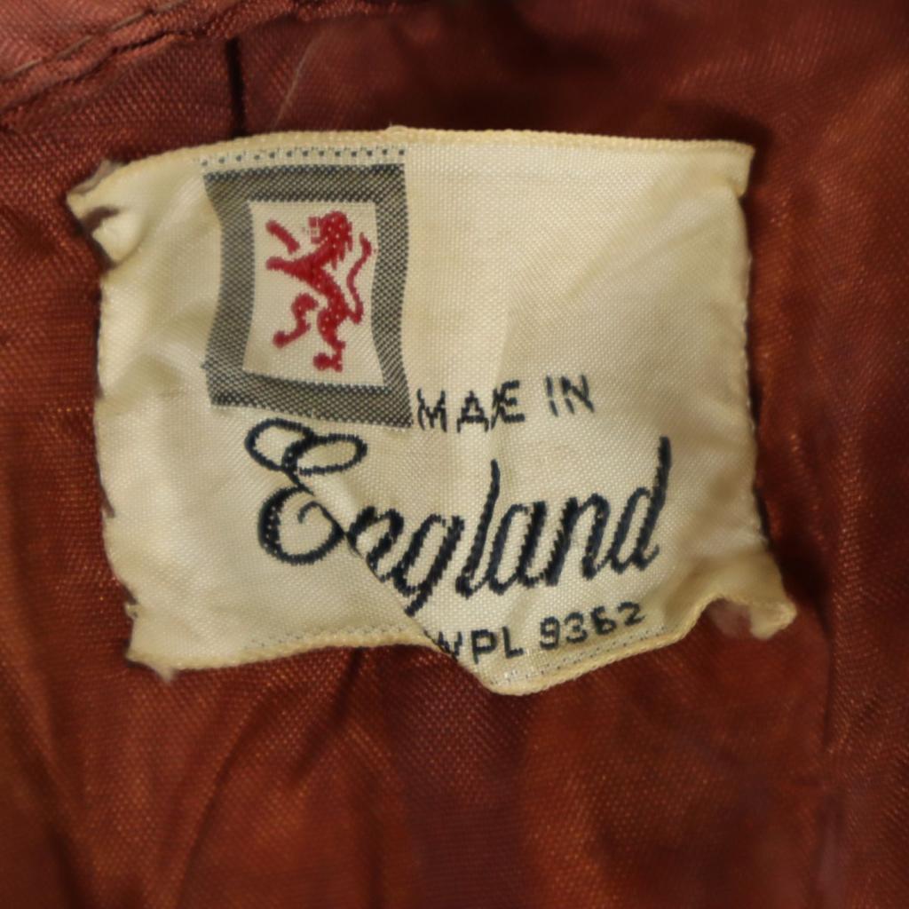 VINTAGE 70s 80s Made in England Animal Pattern fur coat Brown Women Used