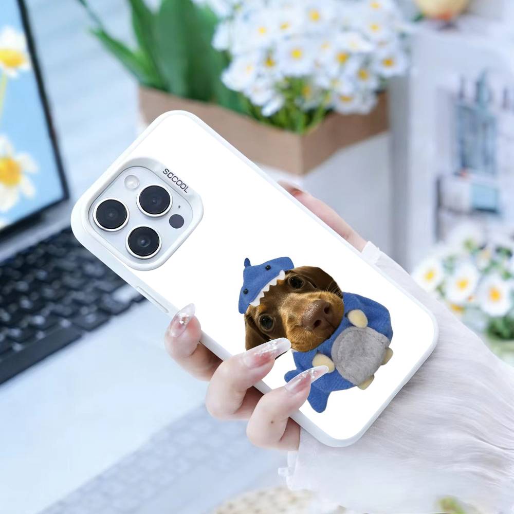 

Goofy Dogs Big eyes Phone Case For IPhone 16 17 15 14 12 13 Pro Max Black Color Shockproof Cover iPhone12PROMAX