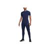 Nike Logo Color Block Crew Neck Short Sleeve T-Shirt Men Tops Navy-Blue FZ9754-410