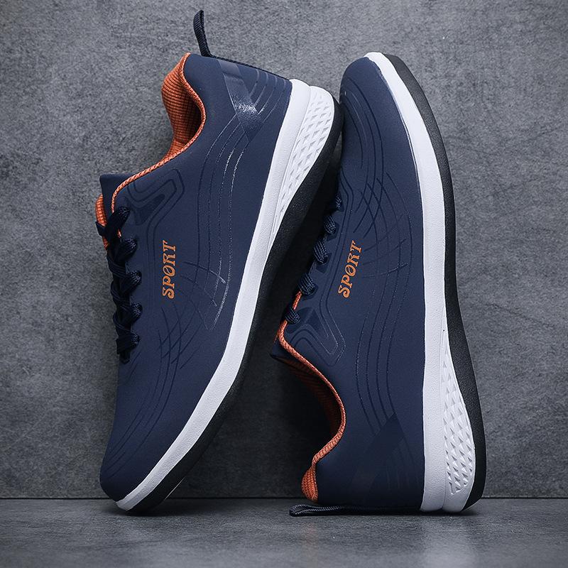 

2025 foreign trade new sports shoes fashion running shoes men s youth trend boys board shoes 44 синій
