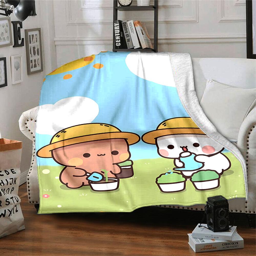 1pc Yier BuBu Bear3 Blanket, Gift, for Men and Women, Soft Blanket, Good for Sofa Bed Couch Travel, Lightweight Flannel Blanket