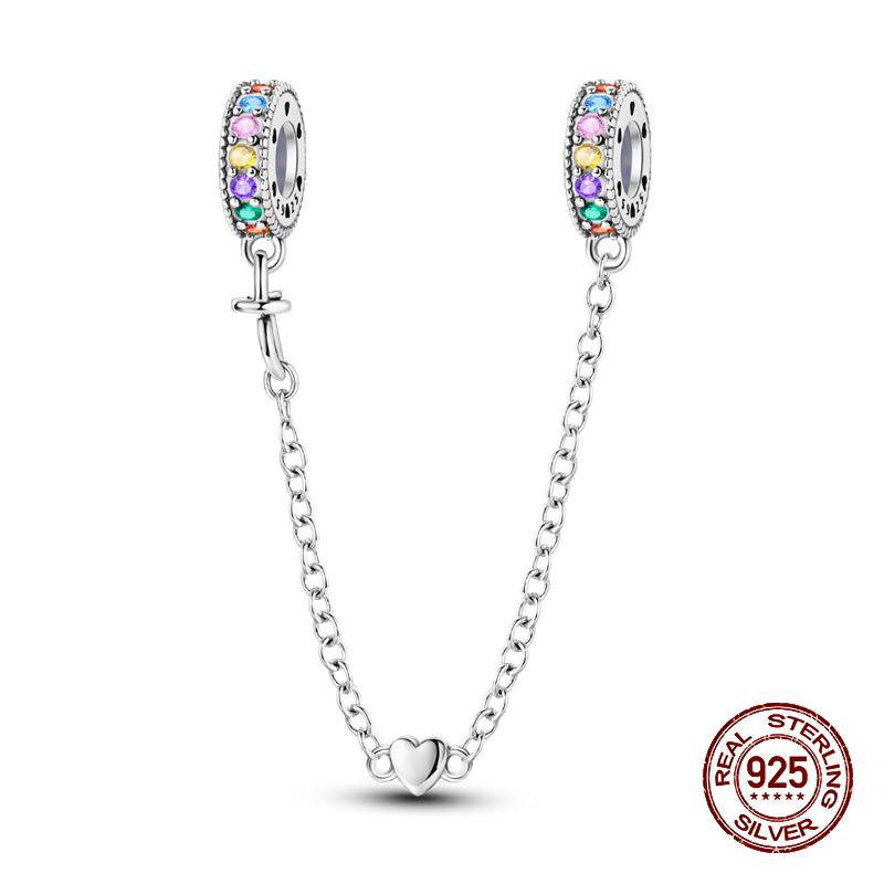 Copper Starfish Crab Butterfly Safety Chains Spacer Beads Designer Charms Fit Pandach Original Bracelet Handmade DIY Fashion Jewelry