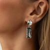 New Able Sparkling Zircon Geometric Pendant Earrings, Ladies' Sweet and Cool Holiday Party Accessories Jewelry