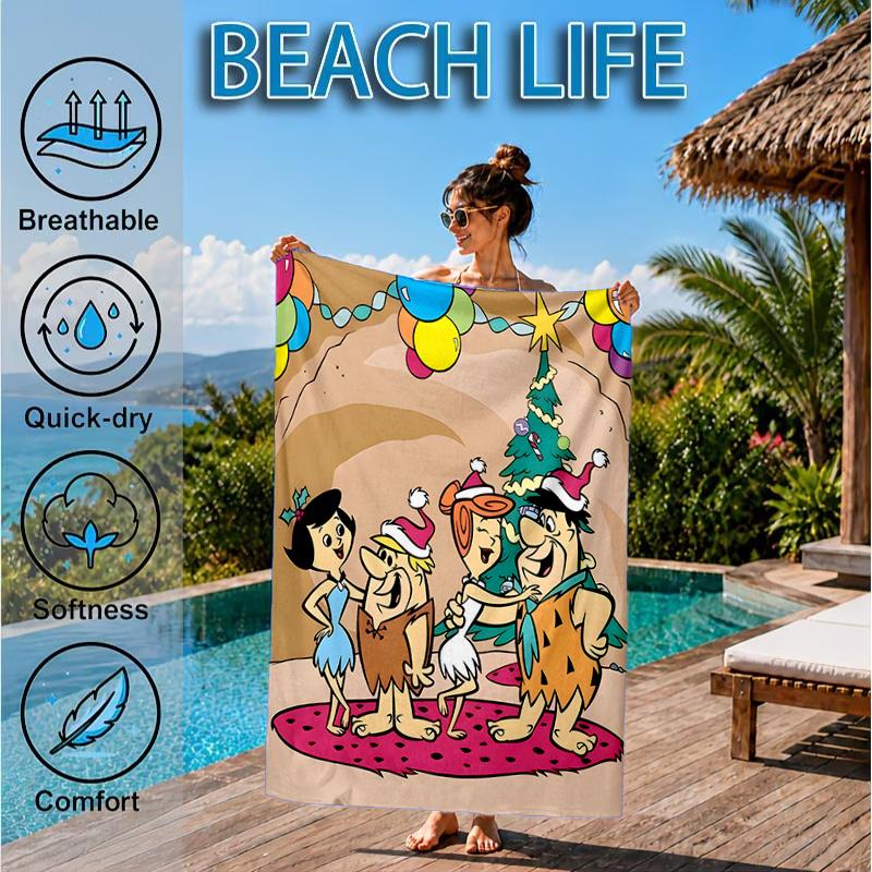 The Croods Players Adventure Beach Towel, Microfiber Beach Towel, Perfect For Pool, Beach, Travel, Home Decor Beach Party Fan gifts