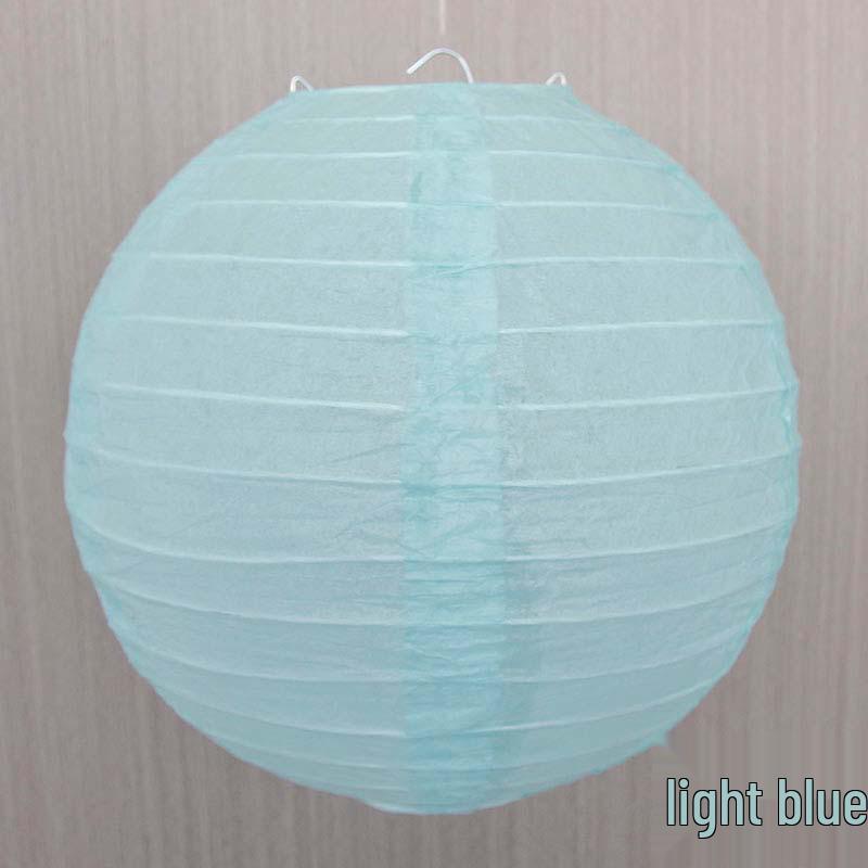 Colorful Handmade Paper Lanterns for Mid-Autumn Festival - Red DIY Round Lanterns for Shopping Mall Decoration