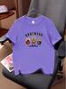 2026 Unisex Korean Style Loose Fit Bear Print Cotton Top