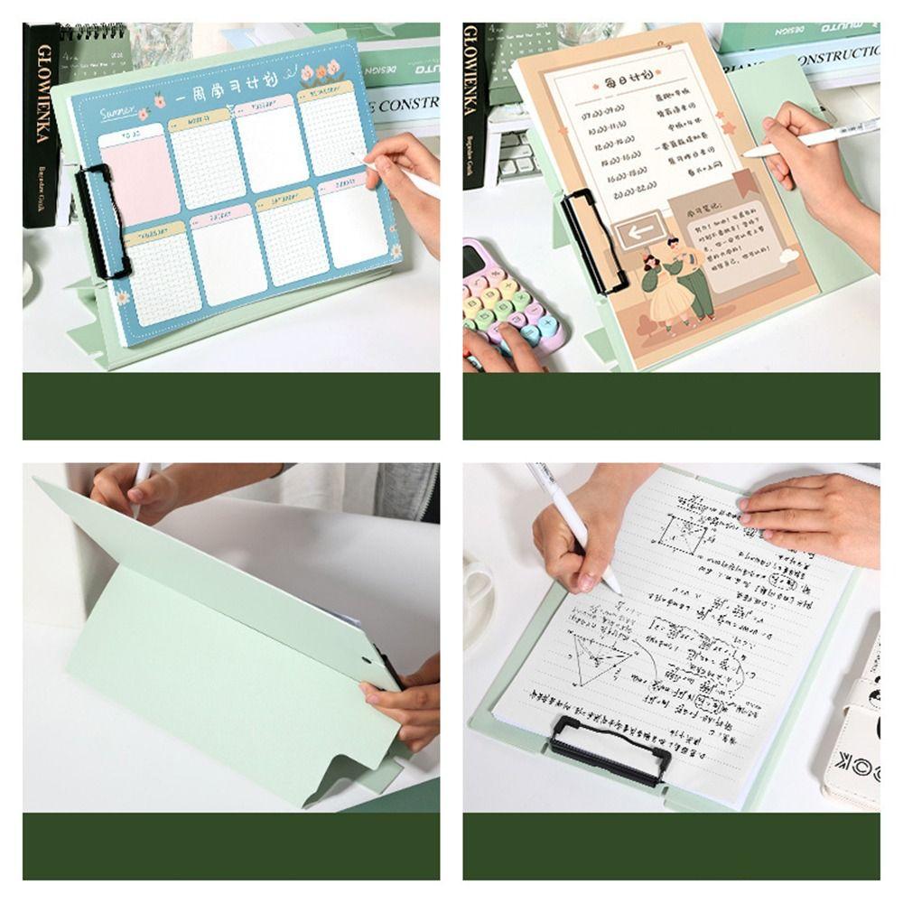 Writing Pad Stand File Folder Folding Paper Display Stand Briefcases A4 Board Clip Folder  Shelf
