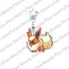 Cartoon Cute Anime Eevee Acrylic Keychain Leafeon Vaporeon Flareon Espeon Sylveon Jolteon Glaceon Bag Pendant Key Ring Gifts Toy