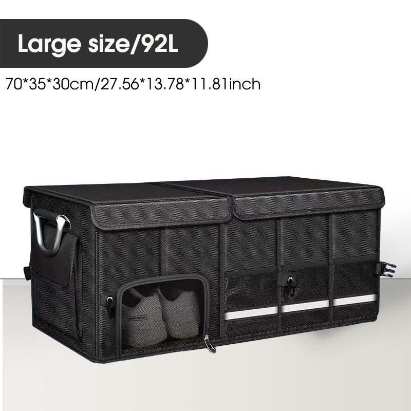 Portable Foldable Trunk Storage Box Waterproof Oxford Cloth Large Capacity Car Organizer for Camping Fishing Universal