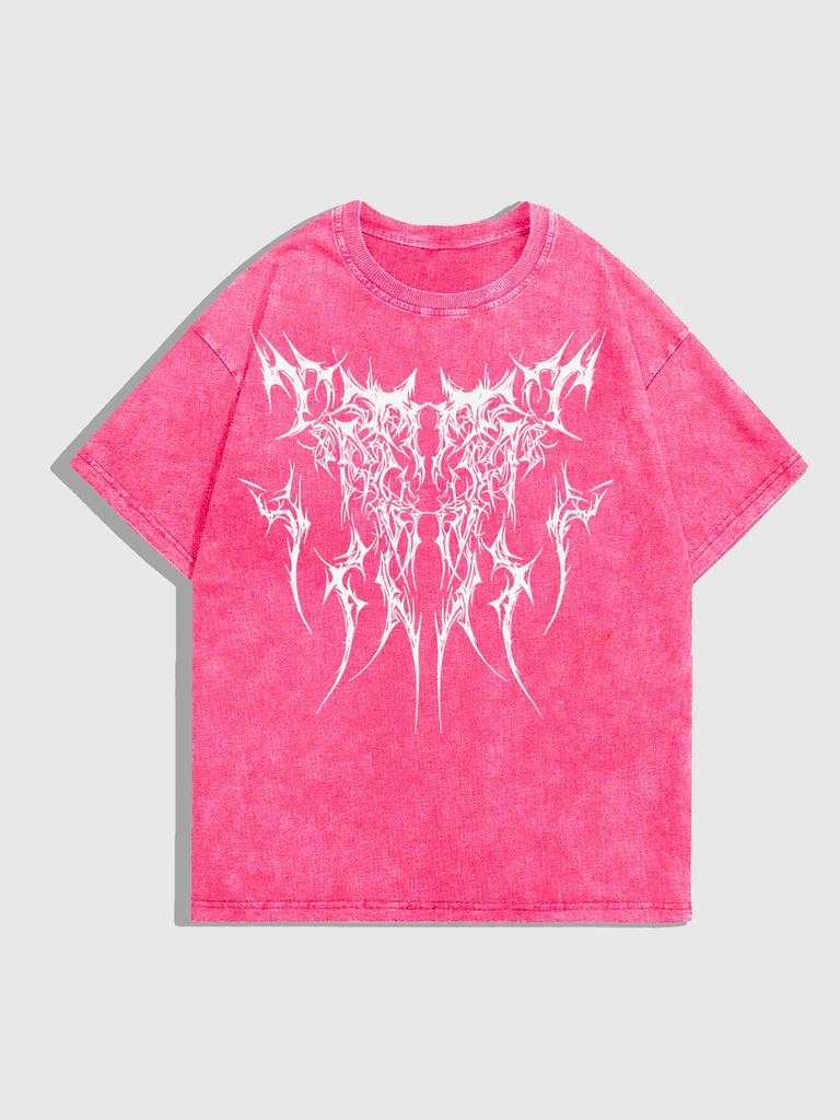 Ανδρικά T-shirts με Γραφικά Unisex Βαμβακερό Oversized T-Shirt Κοντομάνικο Vintage Streetwear Casual T-Shirt Top