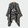 Men's Knitted Open Front Shawl Wrap Soft Warm Vintage Poncho Cape Casual Oversized Shawls Cardigan Wraps Scarf Blanket Lightweight Shawl Scarf for Men