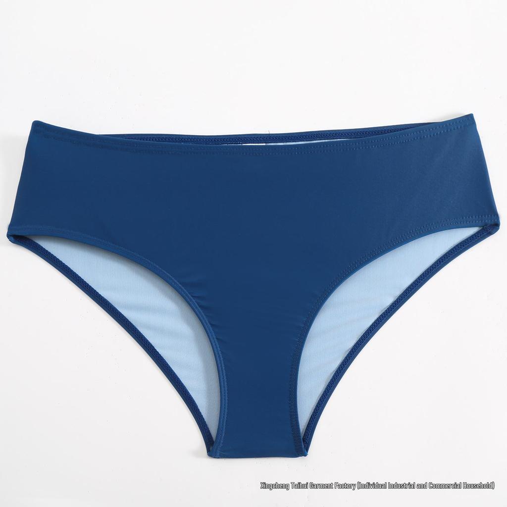 2025 Plus Size Split Digital Print Boyleg Swimsuit for Women