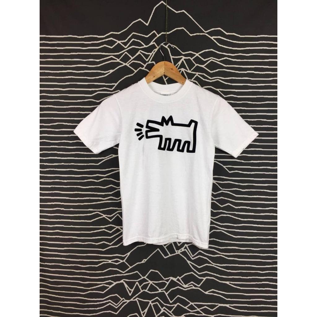 Vtg Keith Haring Pop Shop Barking Dog Made In Usa Tee