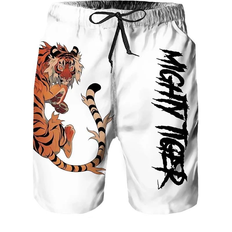 Lion Tiger Boxing Shorts Pants 3D Print Fighting Training Unisex Men Women Quick Dry Fitness Gym Sport Workout Casual Streetwear