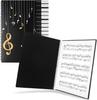 A4 Sheet Music Folder 120 Pages Capacity with 60 Pockets Dual-Side Display Music Organizer for Piano Sheet Art Drawing Document Storage Ideal f