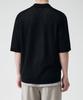 Musinsa Standard Crochet Collared Short Sleeve Cardigan [Black]