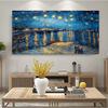Van Gogh Starry Night Oil Painting, Canvas Posters And Prints, Modern Famous Impressionist Art Pictures For Living Room Deco