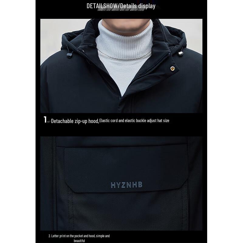 Jeep Men's Casual Hooded Padded Winter Jacket