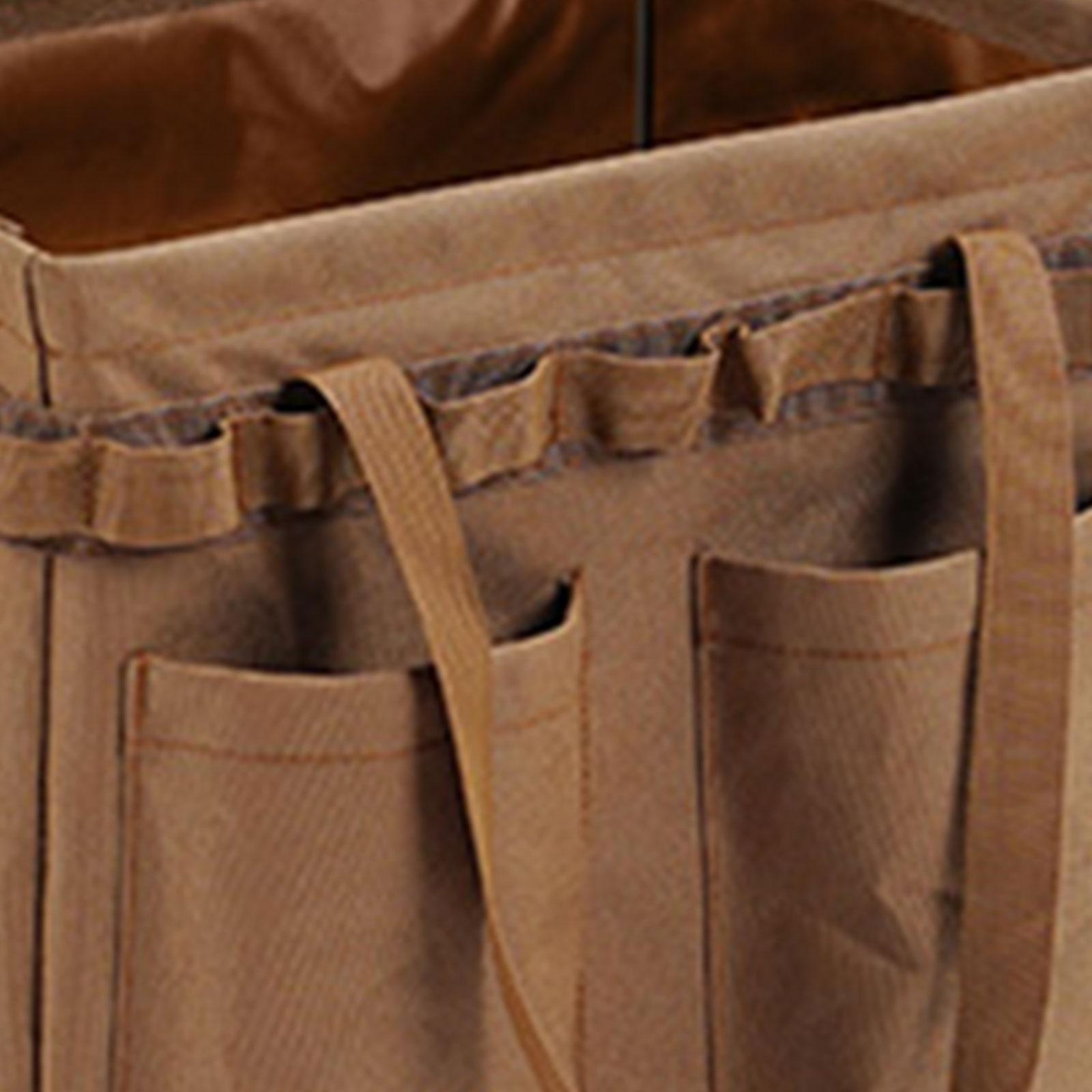 Multi-use Wide Mouth Tool Bag Camping Woodworking Container Collapsible Camping Tool Bag Repairman Multi Pocket Pouch d