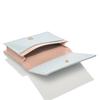 JILL STUART Gloria JSLW3AM1 Business Card Holder Cowhide Saffiano Leather Ribbon Motif Glitter Pastel Women's Case Wallet