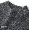 Men's Thick Heather Yarn Cashmere Sweater - Half-High Collar, Light Luxury, Warm for Autumn/Winter, New Style Knit Base Layer