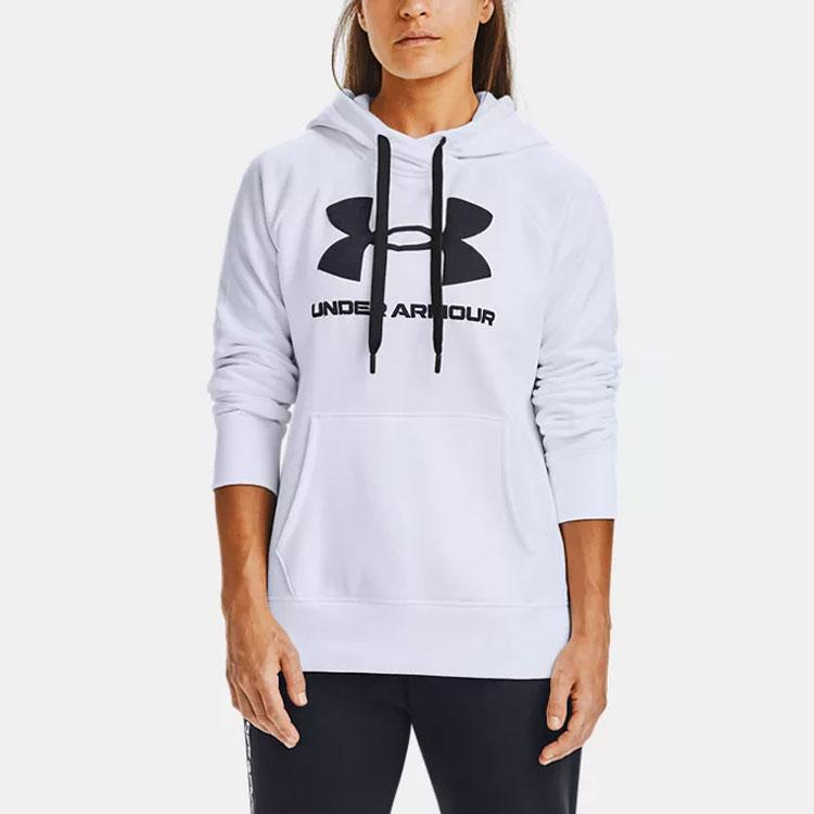 Under Armour Casual Training Hoodie Women Hoodies White 1356318-100