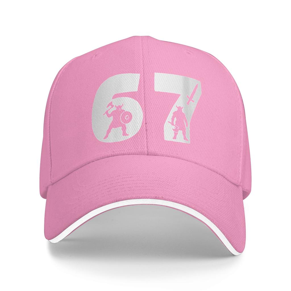 67 Viking Warrior Silhouette Number Baseball Cap Women Men Custom DIY Trucker Hat Summer Casual Running Hippie Baseball Caps