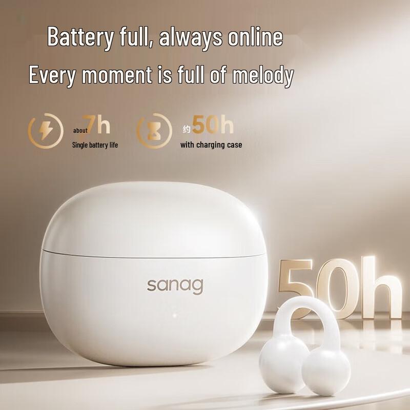 

Saina Z60S AI Bone Conduction Bluetooth Ear-Clip Headphones