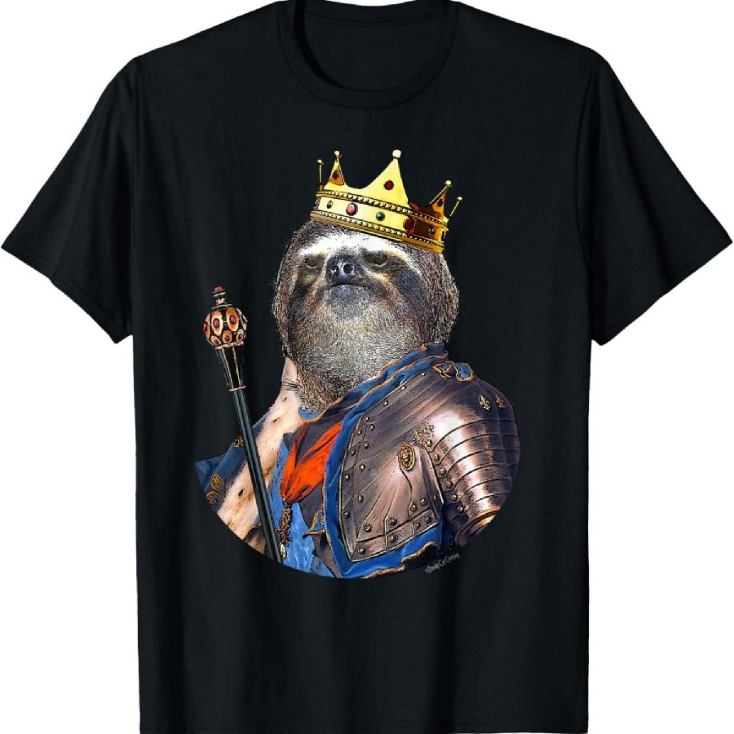 The King of the Sloths Rules the Land Sloth T-shirt T-Shirt XXXXXL разноцветный