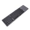 Portable Foldable Keyboard with Touchpad Rechargeable Bluetooth Travel Keyboard for Smartphones Tablets Laptops